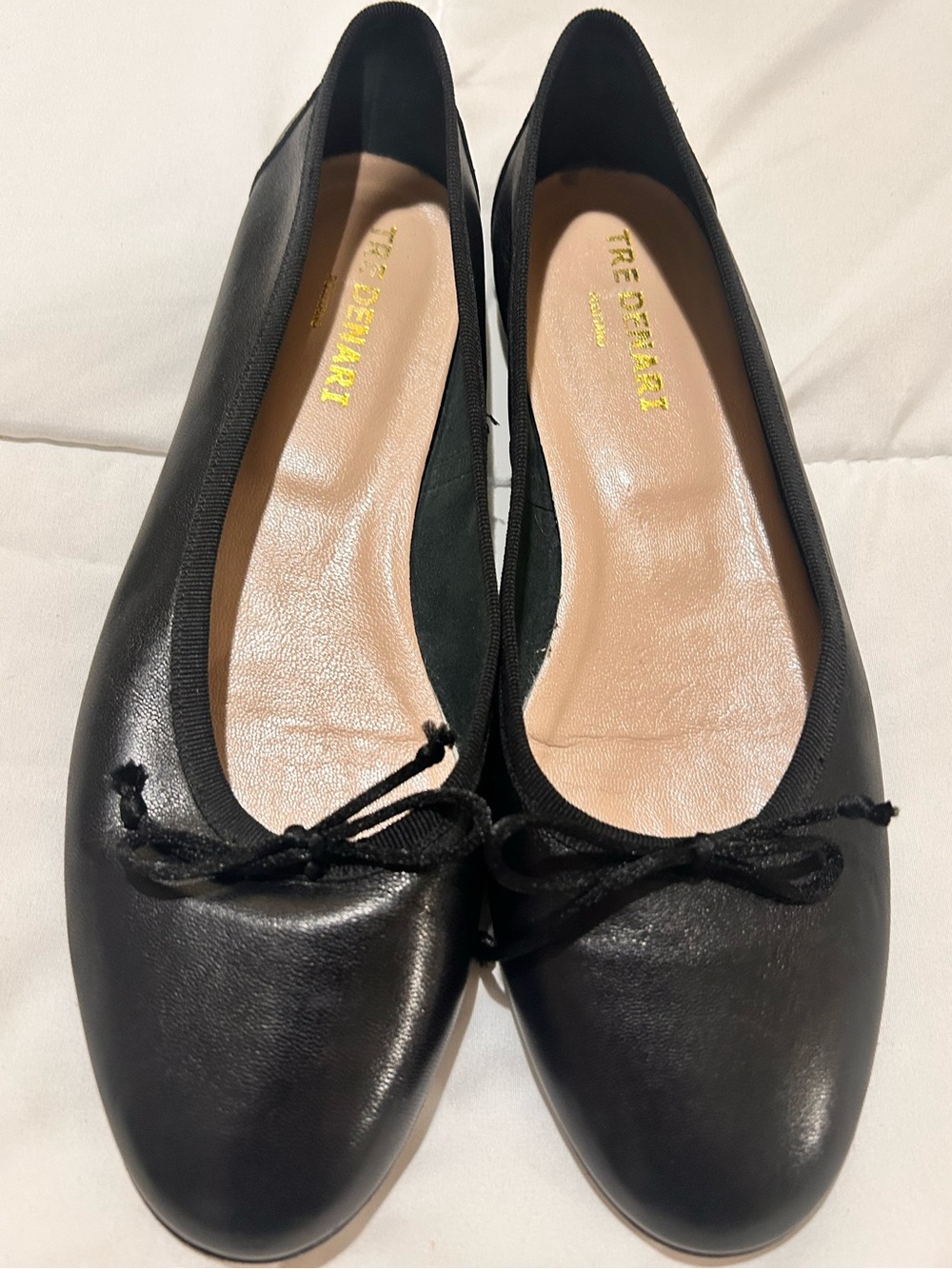 Tre Denari Positano BLACK Ballet Flat SIZE:39